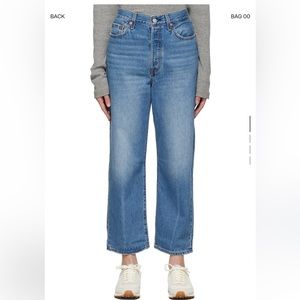 Levi’s Blue Ribcage Ankle Jeans